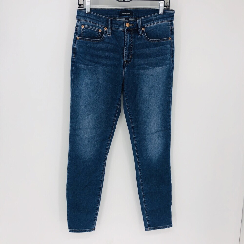 J. Crew Jeans 9" High Rise Toothpick Jegging Medium Wash Jean Size 27 Skinny leg